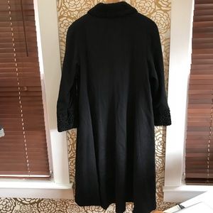80’s Deadstock Red Wool Coat with Velvet Collar by Loring main image 0